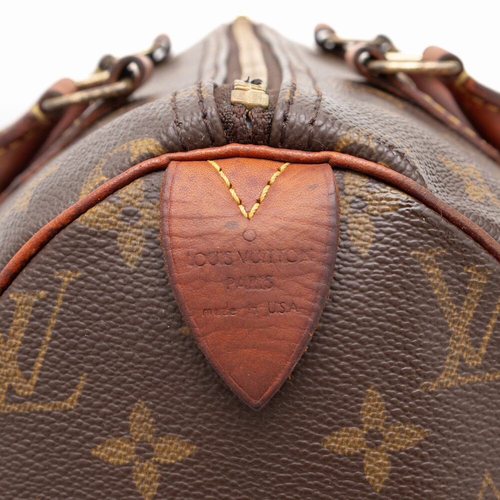 LOUIS VUITTON Vintage Brown Monogram Speedy 30 Hand Bag M41526 - Picture 10 of 16